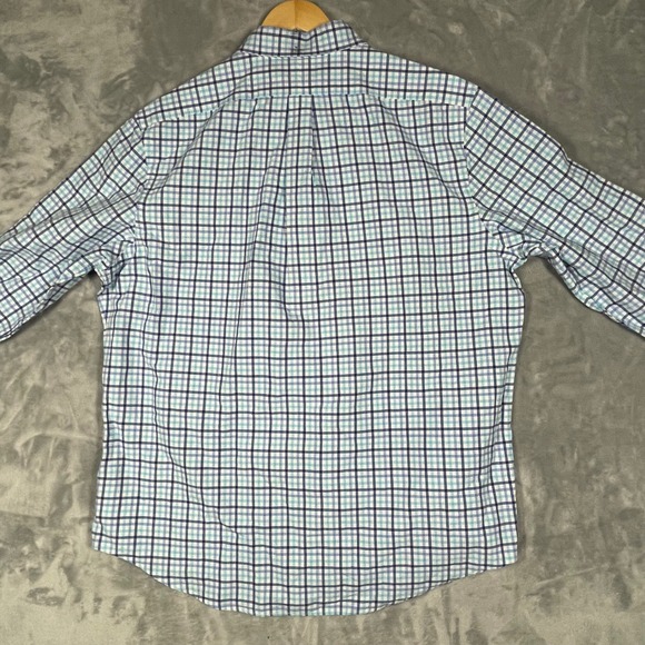 Polo Ralph Lauren Mens XL Classic Fit Plaid Button Down Shirt Oxford Blue NEW - Picture 6 of 10